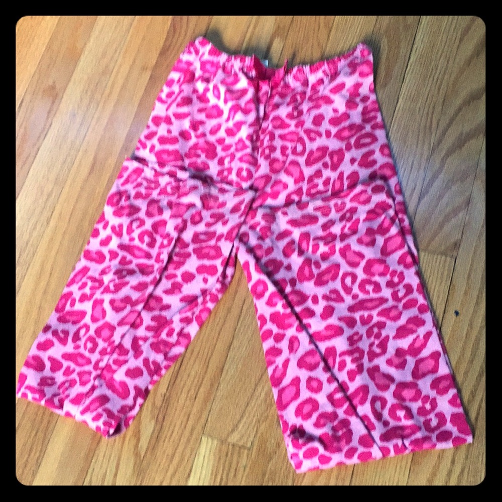 Pink cheetah long pants